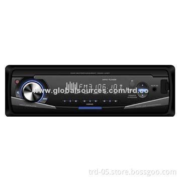 One Din Deckless Car MP3/FM Radio Player with LCD Display , Stereo, Supports USB/SD/MMC